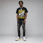 Tour Yellow 4s DopeSkill T-Shirt Make Money Not Friends Graphic