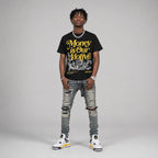 Tour Yellow 4s DopeSkill T-Shirt Money Is Our Motive Typo Graphic