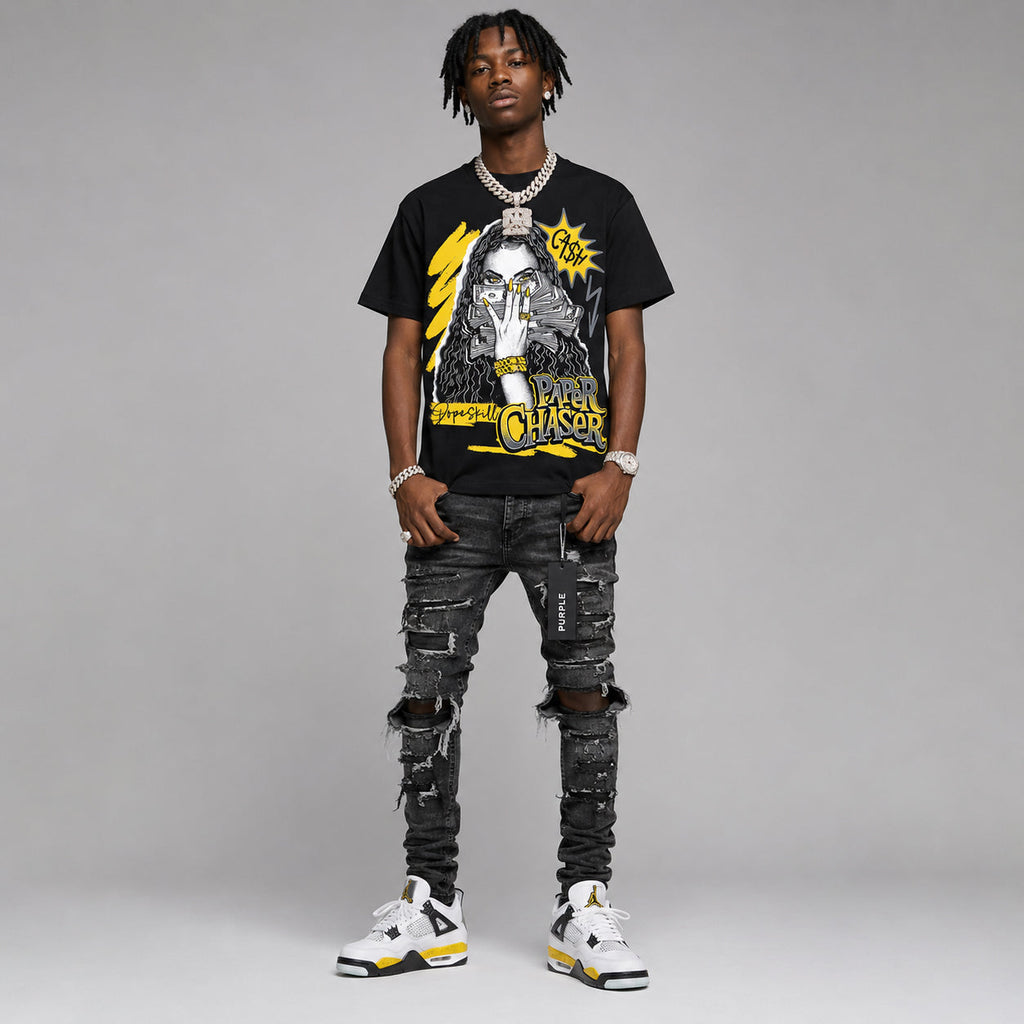 Tour Yellow 4s DopeSkill T-Shirt NPC Graphic