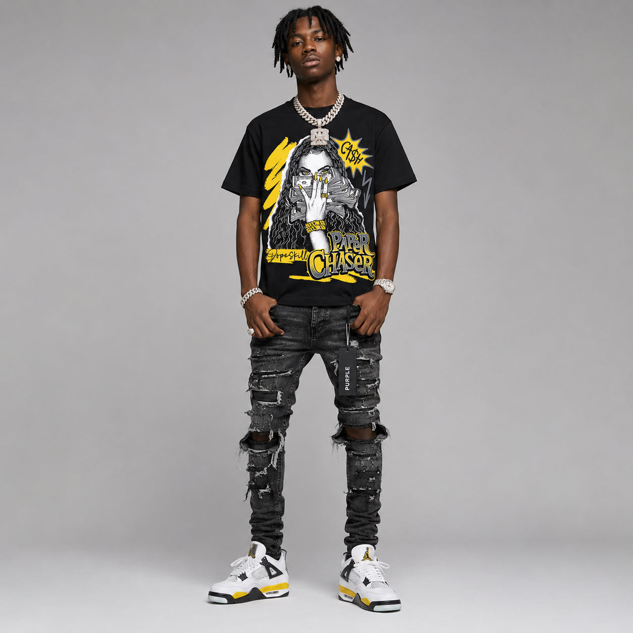 Tour Yellow 4s DopeSkill T-Shirt NPC Graphic
