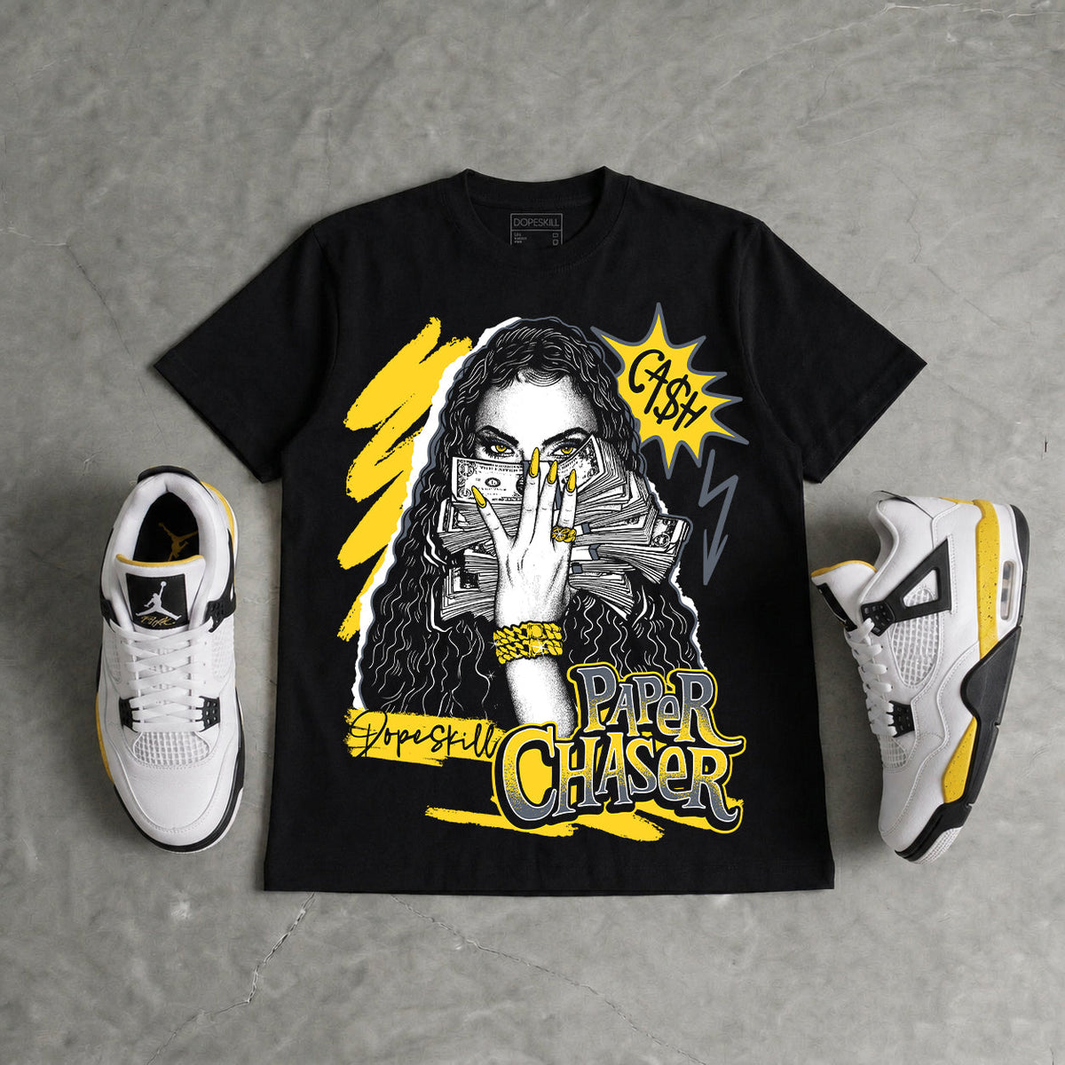 Tour Yellow 4s DopeSkill T-Shirt NPC Graphic