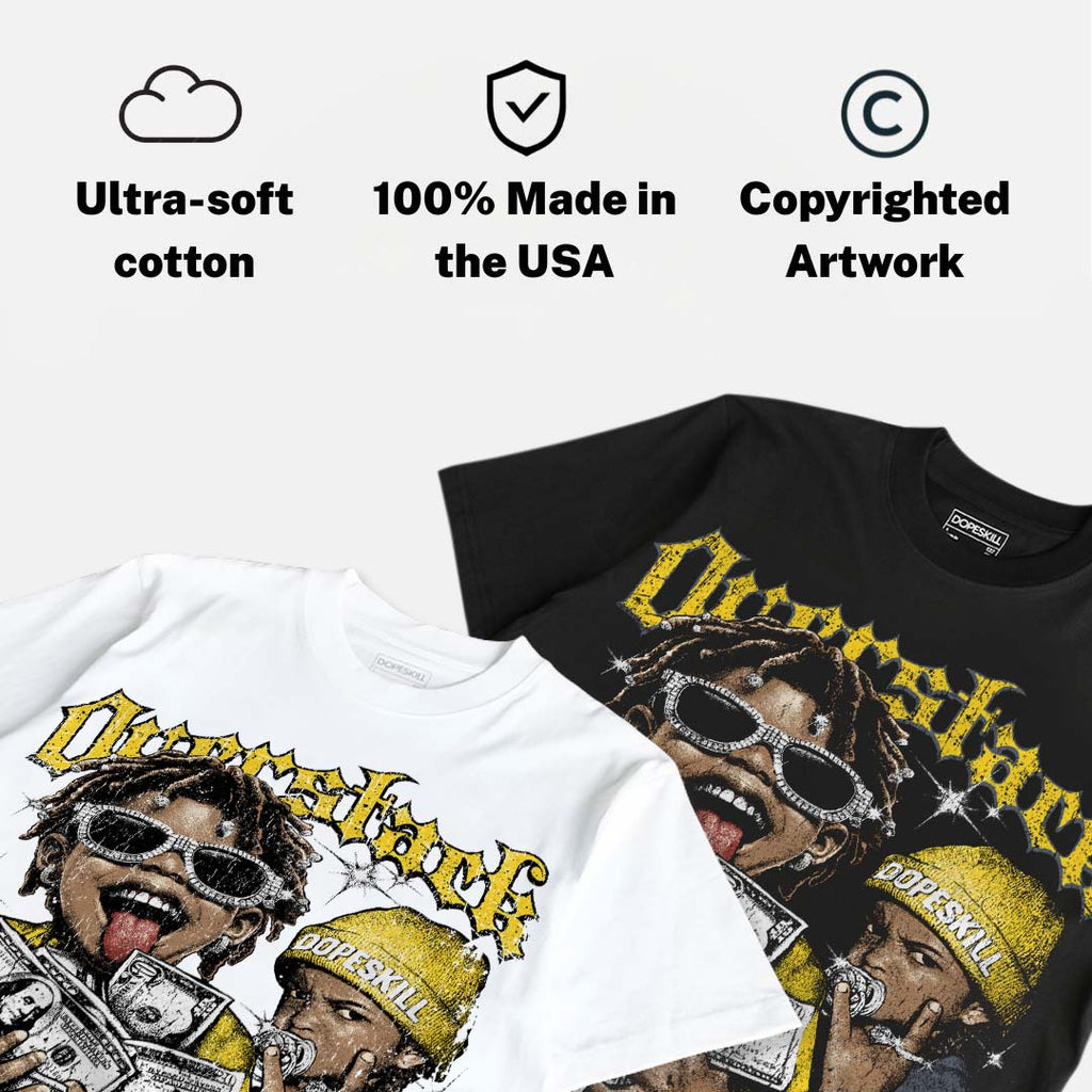 Tour Yellow 4s DopeSkill Oversize Print T-Shirt Overstack Graphic