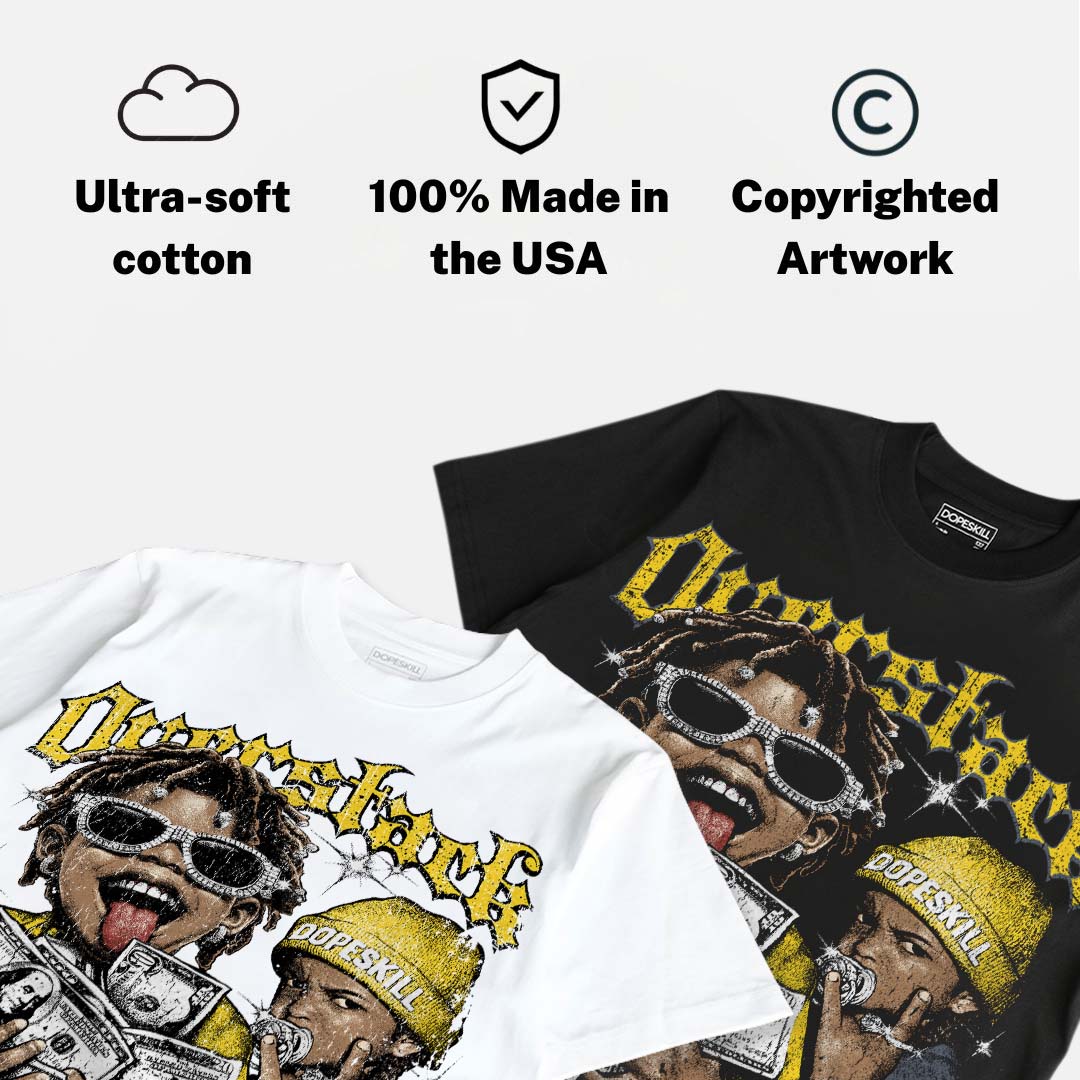 Tour Yellow 4s DopeSkill Oversize Print T-Shirt Overstack Graphic