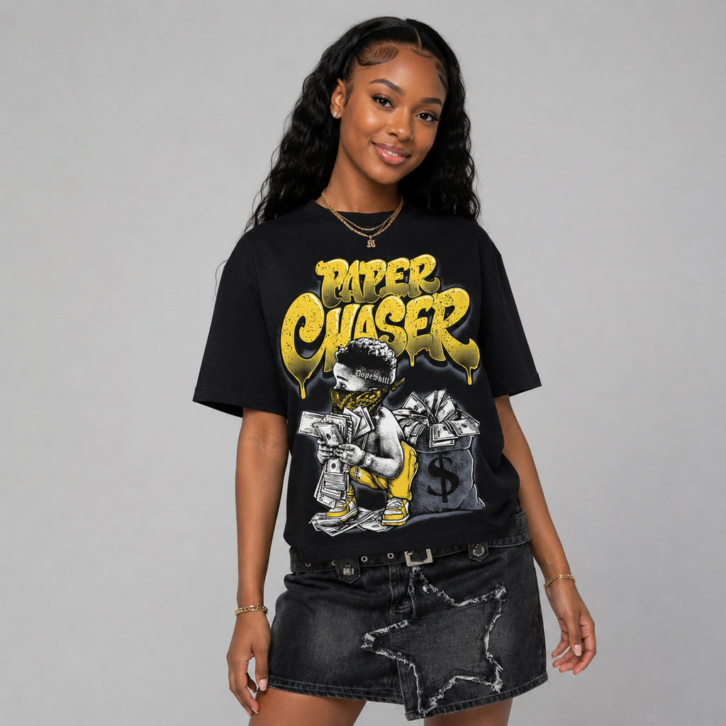 Tour Yellow 4s DopeSkill T-Shirt Paper Chaser Boy Graphic