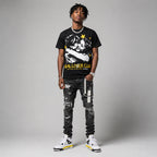 Tour Yellow 4s DopeSkill Oversize Print T-Shirt Real Lover Club Graphic