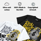 Tour Yellow 4s DopeSkill T-Shirt Real Ones Move In Silence Graphic