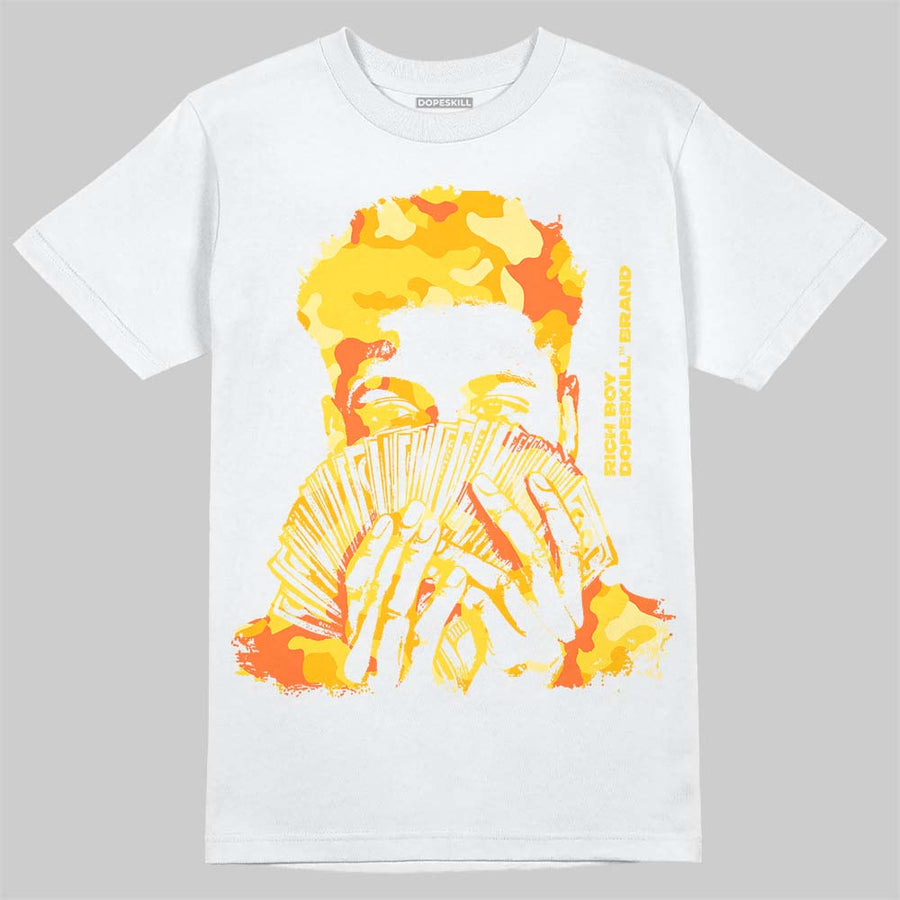 Tour Yellow 4s ChanceGift T-Shirt Rich Boy Camo Grafik