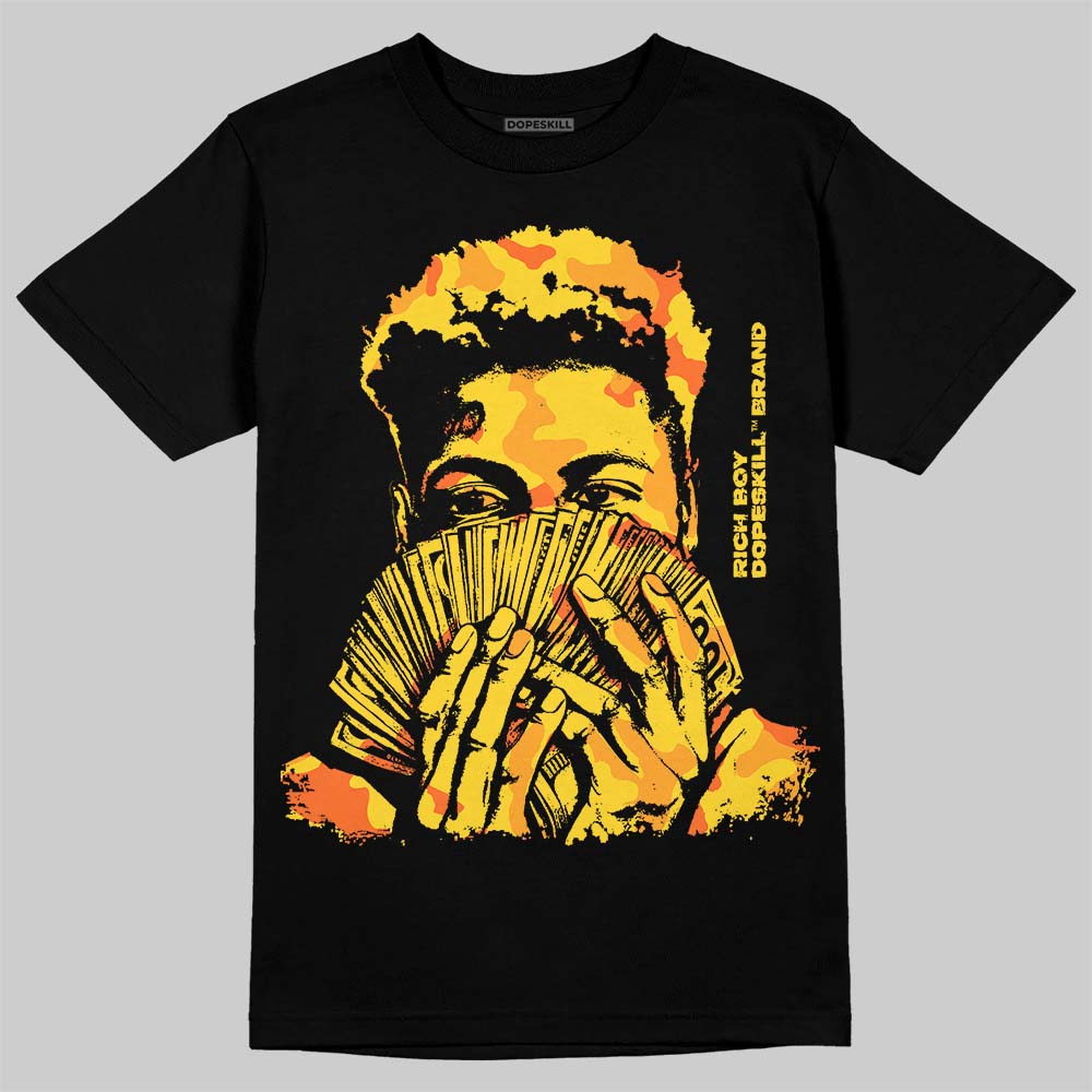 Tour Yellow 4s DopeSkill T-Shirt Rich Boy Camo Graphic