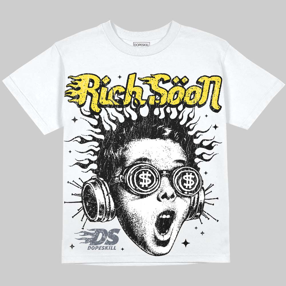 Tour Yellow 4s DopeSkill Oversize Print T-Shirt Rich Soon Graphic