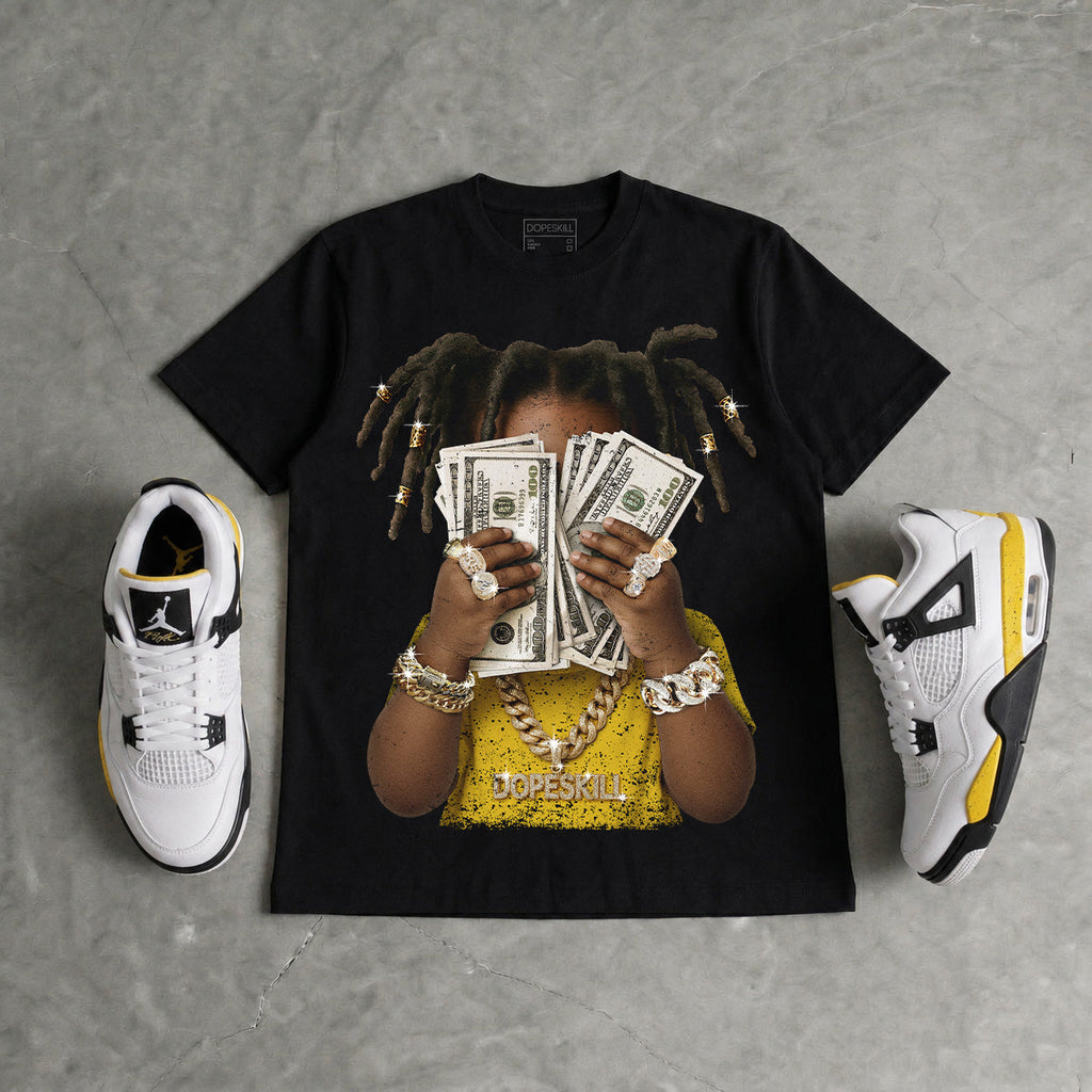 Tour Yellow 4s DopeSkill T-Shirt Rich Youth Graphic