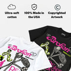 Tennis Day 7s DopeSkill T-Shirt Broken Bones Graphic