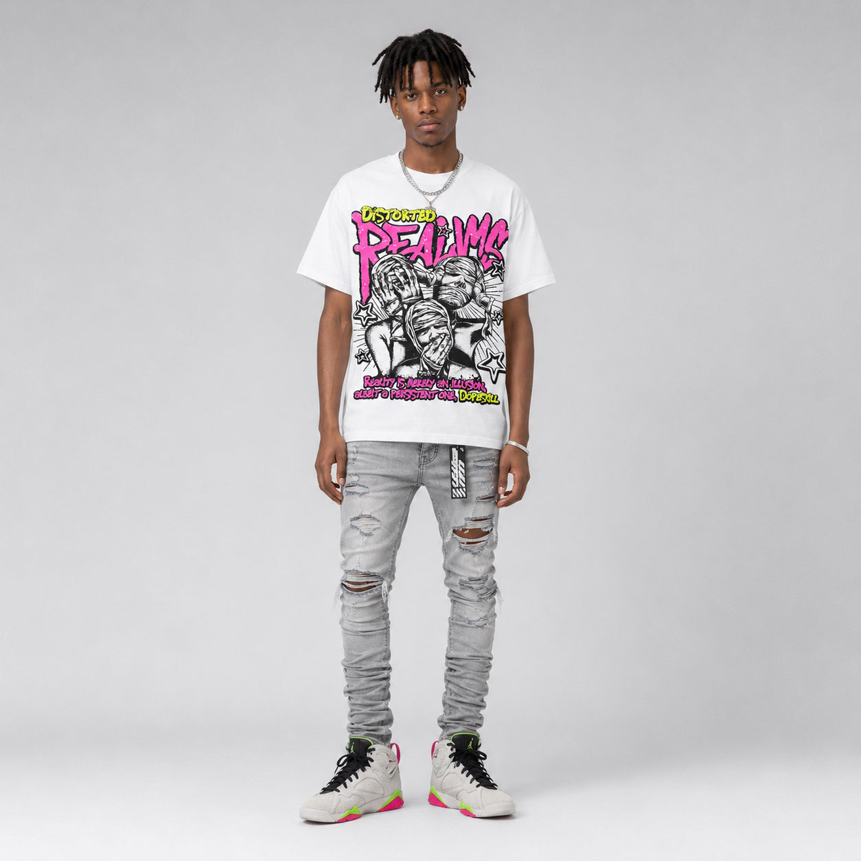 Tennis Day 7s DopeSkill Oversize Print T-Shirt Distorted Realms Graphic