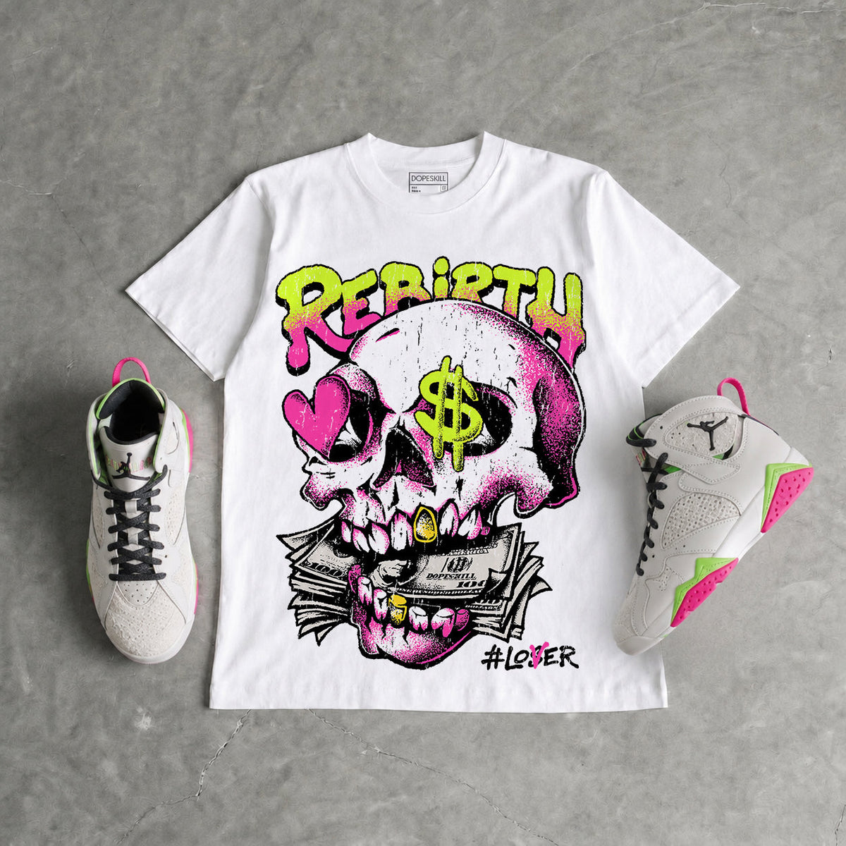 Tennis Day 7s DopeSkill T-Shirt Rebirth Graphic