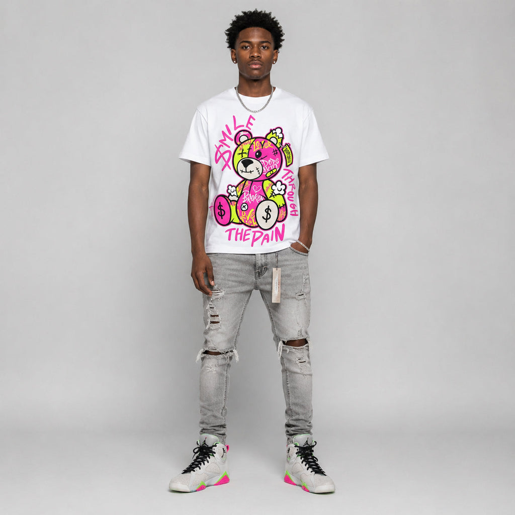 Tennis Day 7s DopeSkill T-Shirt Smile Through The Pain Graphic