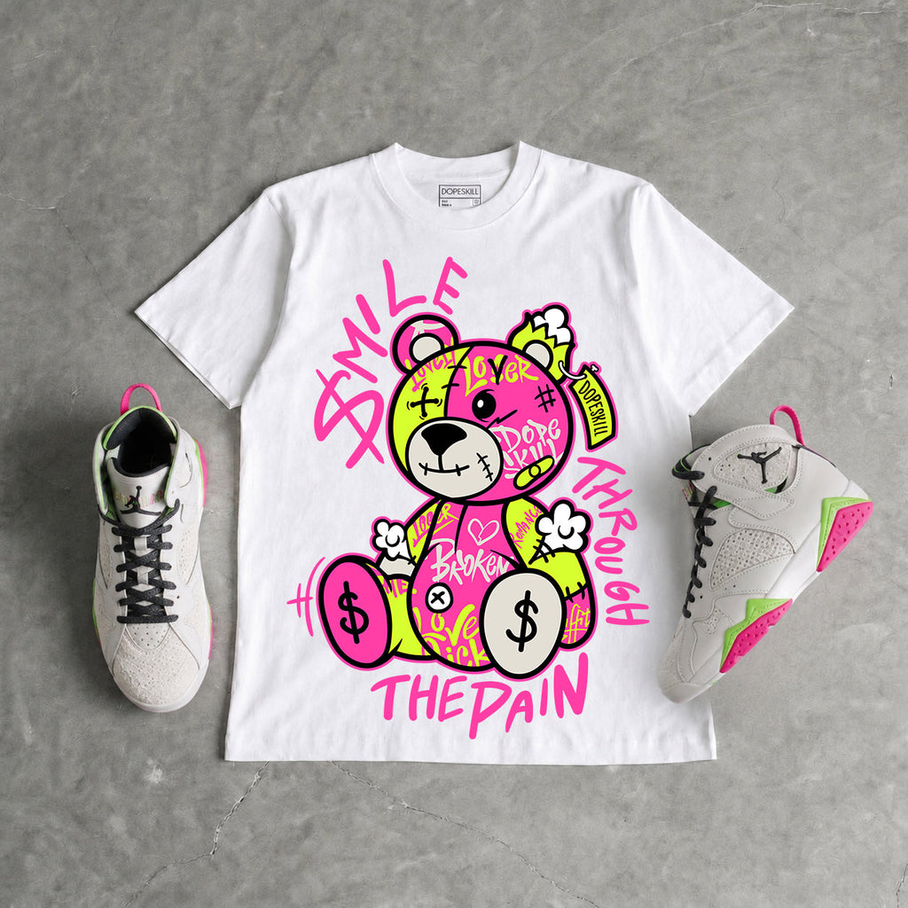 Tennis Day 7s DopeSkill T-Shirt Smile Through The Pain Graphic