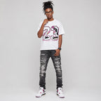 Comic 4s DopeSkill T-Shirt 23 with 4s Pattern Graphic