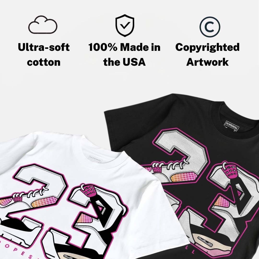 Comic 4s DopeSkill T-Shirt 23 with 4s Pattern Graphic