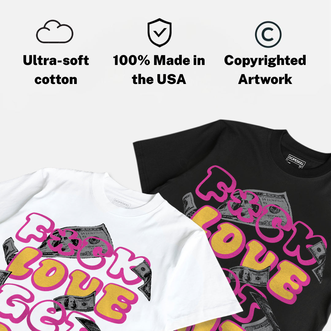 Comic 4s DopeSkill T-Shirt F#ck Love Get Money Graphic
