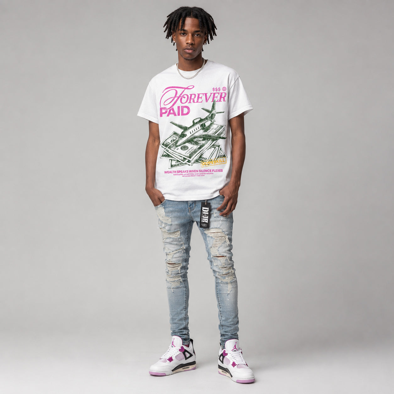 Comic 4s DopeSkill T-Shirt Forever Paid Graphic