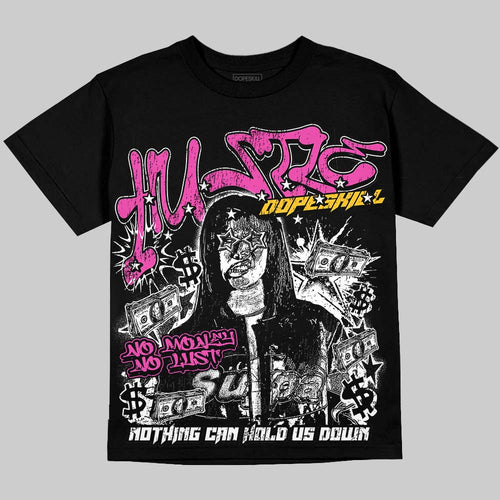 Comic 4s DopeSkill Oversize Print T-Shirt No Money No Lust Graphic