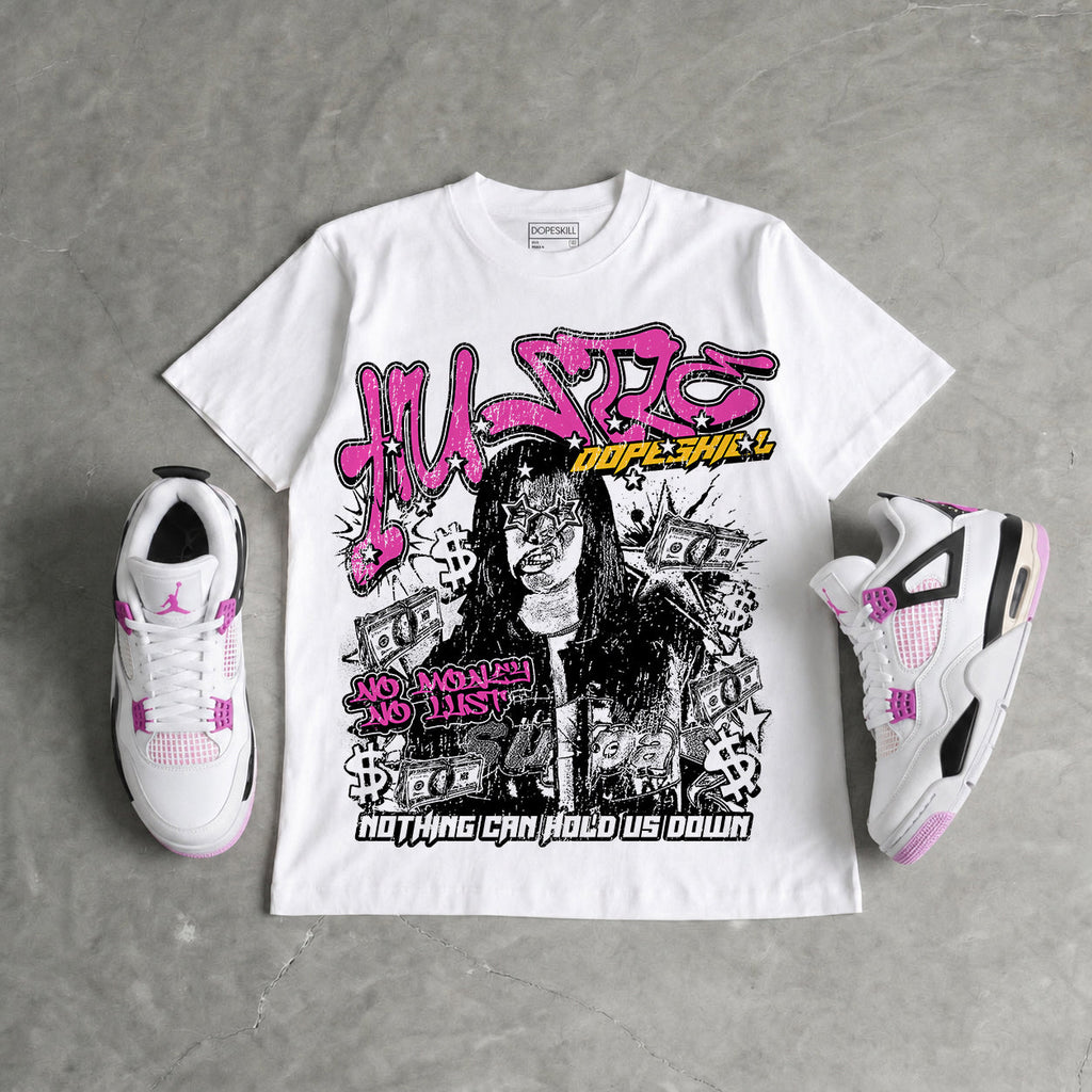 Comic 4s DopeSkill Oversize Print T-Shirt No Money No Lust Graphic