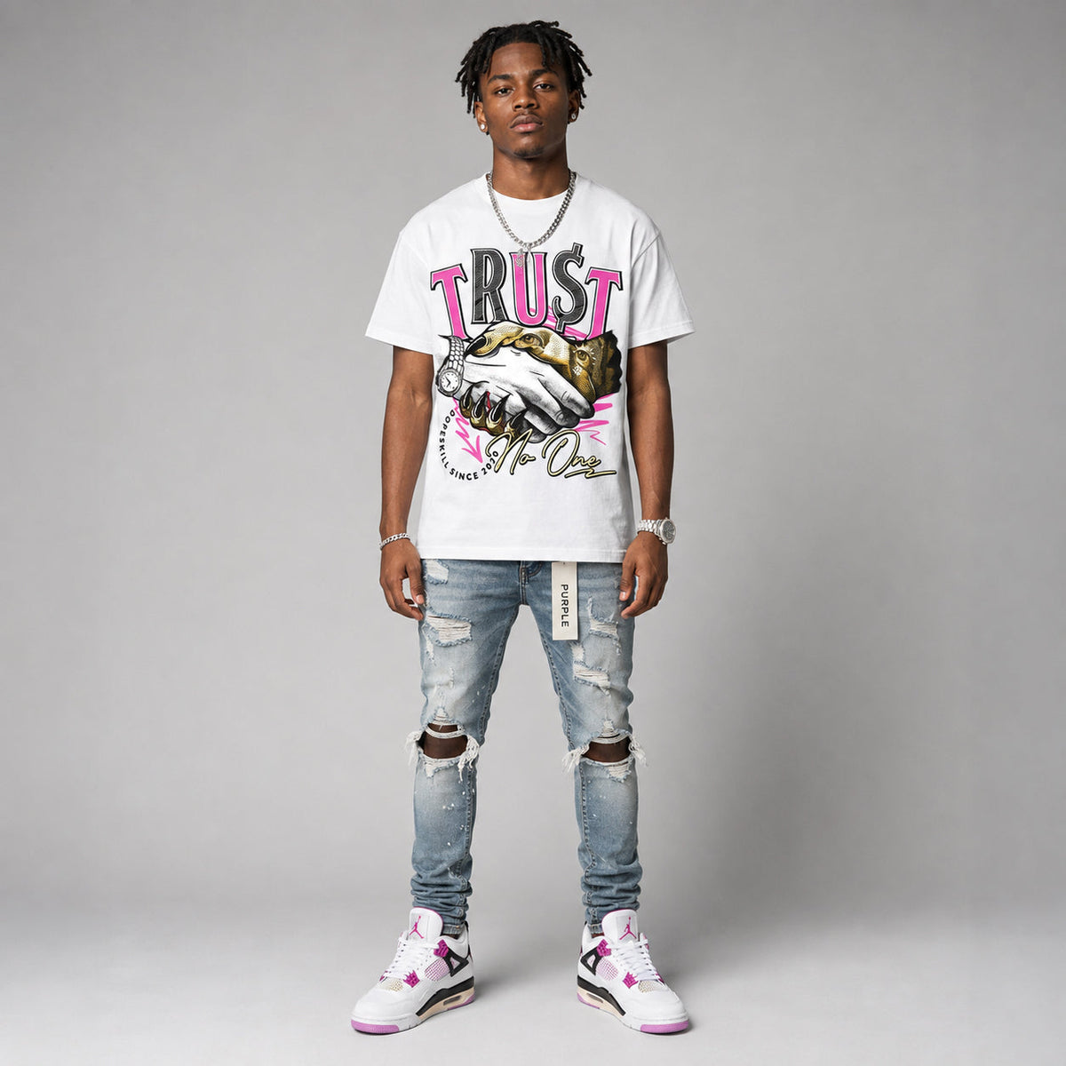 Comic 4s DopeSkill T-Shirt Trust No One Graphic