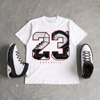 Space Jam 9s DopeSkill T-Shirt 23 with 9s Pattern Graphic