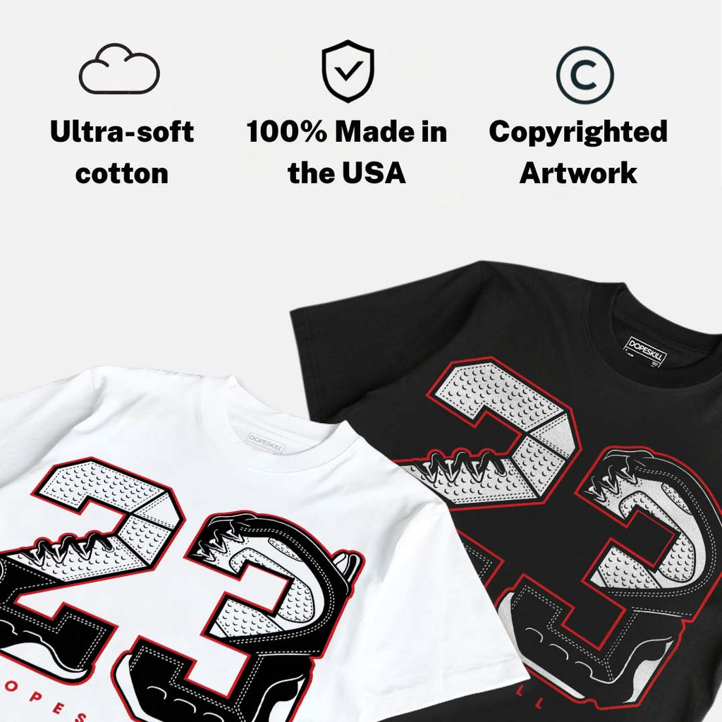Space Jam 9s DopeSkill T-Shirt 23 with 9s Pattern Graphic