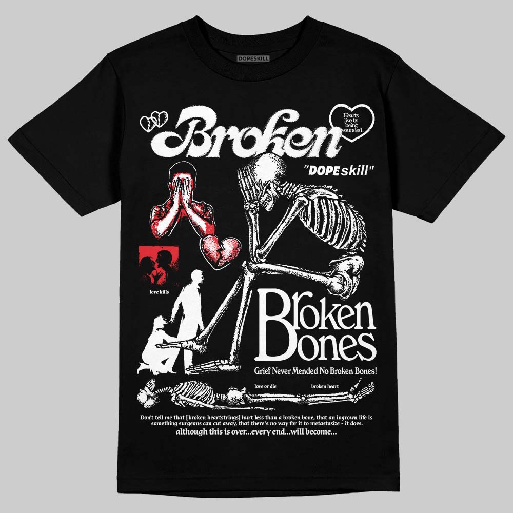 Space Jam 9s DopeSkill T-Shirt Broken Bones Graphic