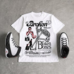 Space Jam 9s DopeSkill T-Shirt Broken Bones Graphic