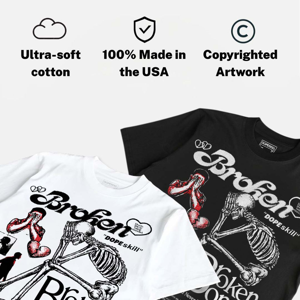 Space Jam 9s DopeSkill T-Shirt Broken Bones Graphic