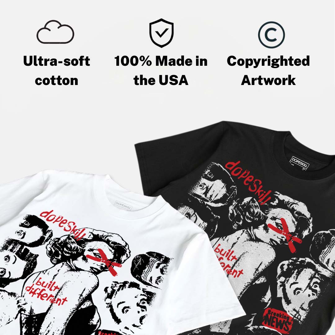 Space Jam 9s DopeSkill T-Shirt Built Different Graphic