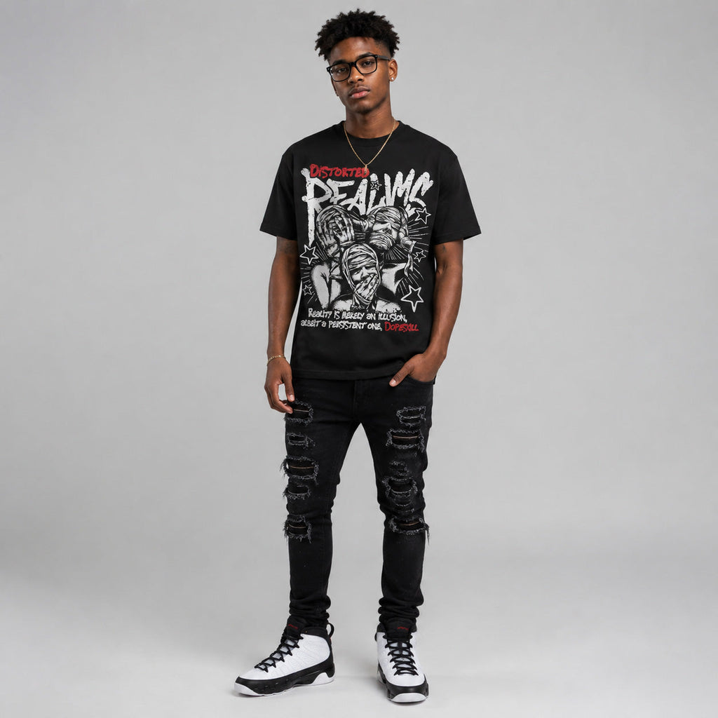 Space Jam 9s DopeSkill T-Shirt Distorted Realms Graphic