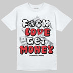 Space Jam 9s DopeSkill T-Shirt F#ck Love Get Money Graphic
