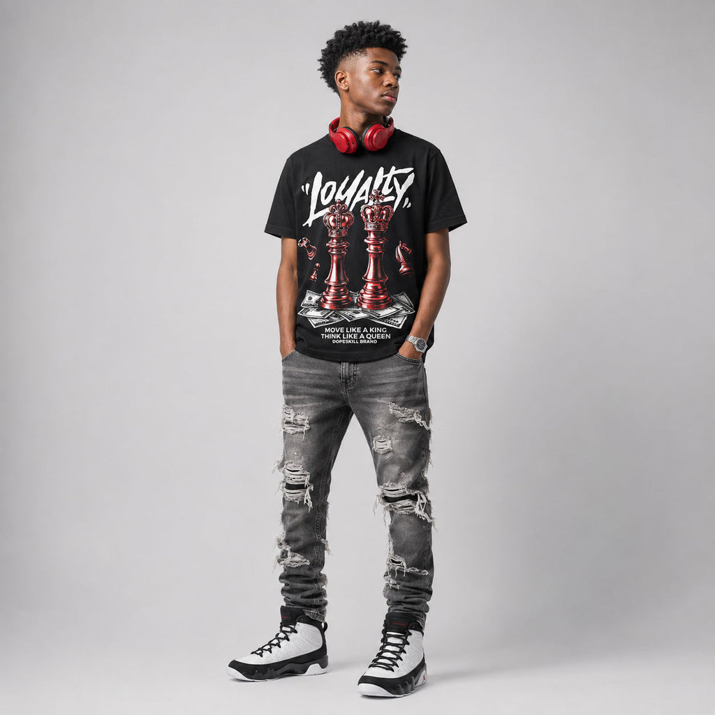 Space Jam 9s DopeSkill T-Shirt Loyalty Graphic