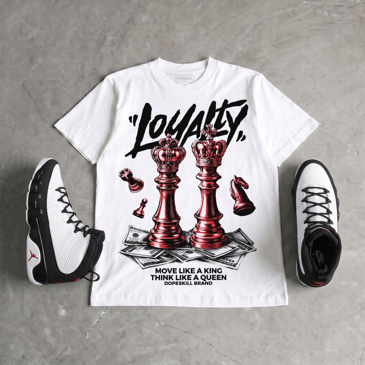 Space Jam 9s DopeSkill T-Shirt Loyalty Graphic