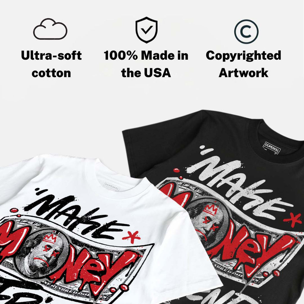 Space Jam 9s DopeSkill T-Shirt Make Money Not Friend Typo Graphic