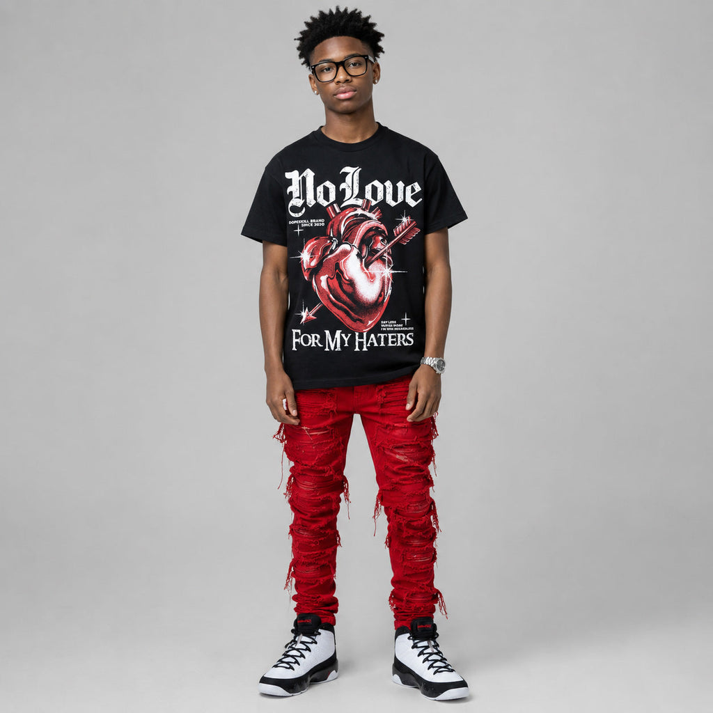 Space Jam 9s DopeSkill T-Shirt No Love For My Haters Graphic