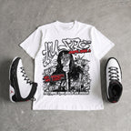 Space Jam 9s DopeSkill Oversize Print T-Shirt No Money No Lust Graphic