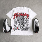 Space Jam 9s DopeSkill Oversize Print T-Shirt No Turkey Graphic
