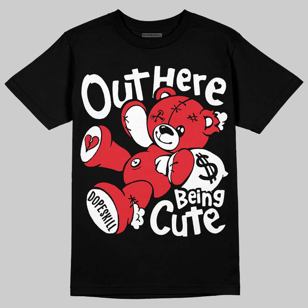 Space Jam 9s DopeSkill T-Shirt Out Here Being Cute Graphic