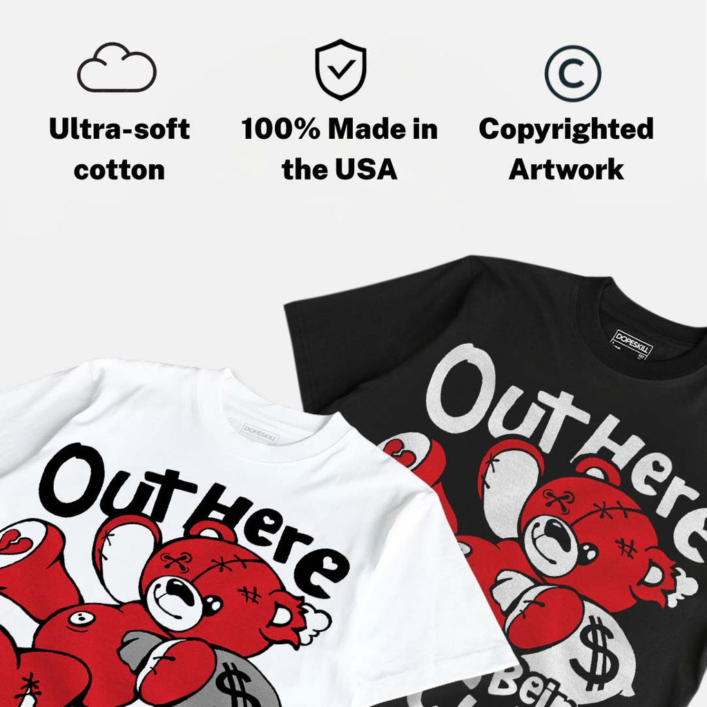 Space Jam 9s DopeSkill T-Shirt Out Here Being Cute Graphic