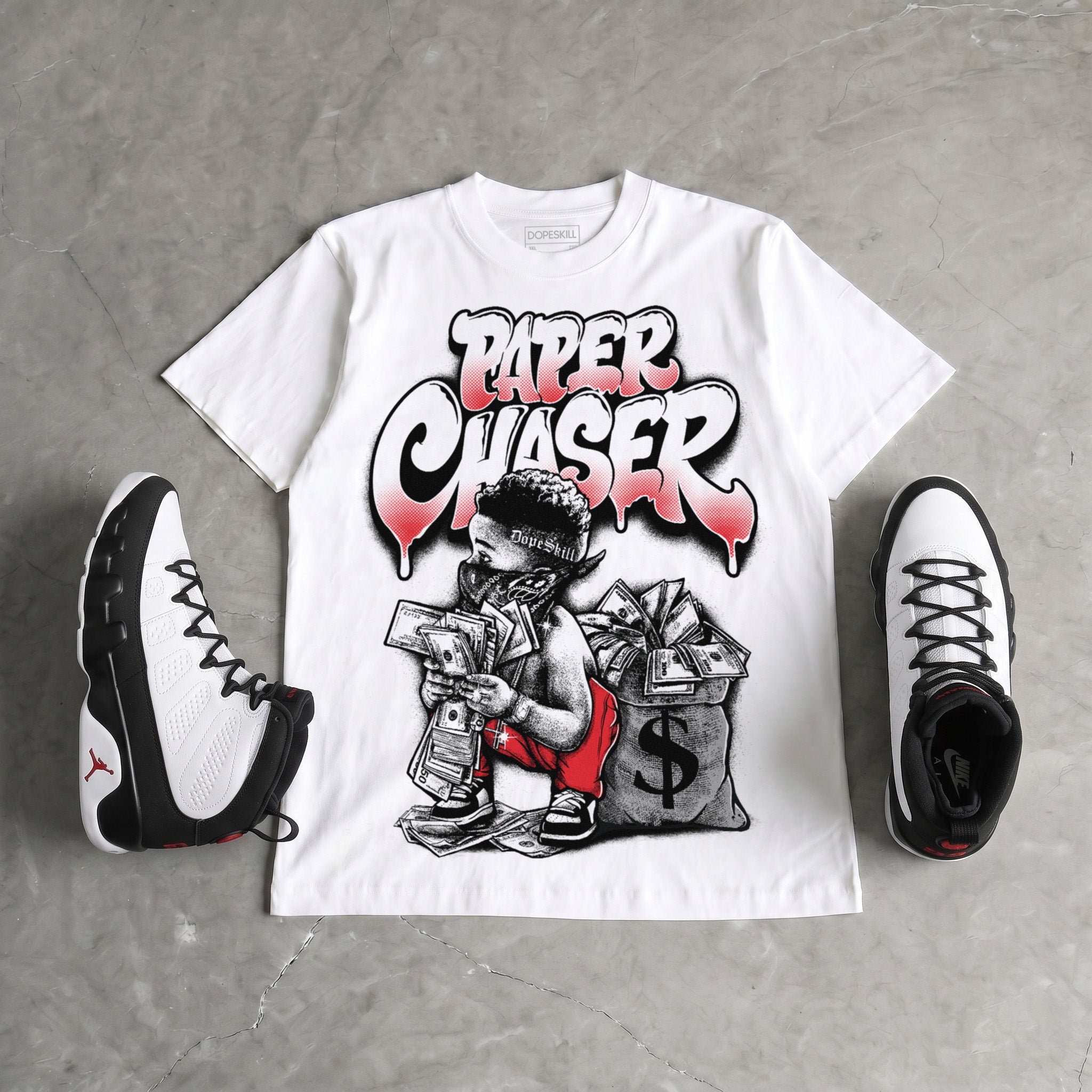 Space Jam 9s DopeSkill T-Shirt Paper Chaser Boy Graphic