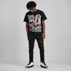Space Jam 9s DopeSkill T-Shirt Real Ones Move In Silence Graphic