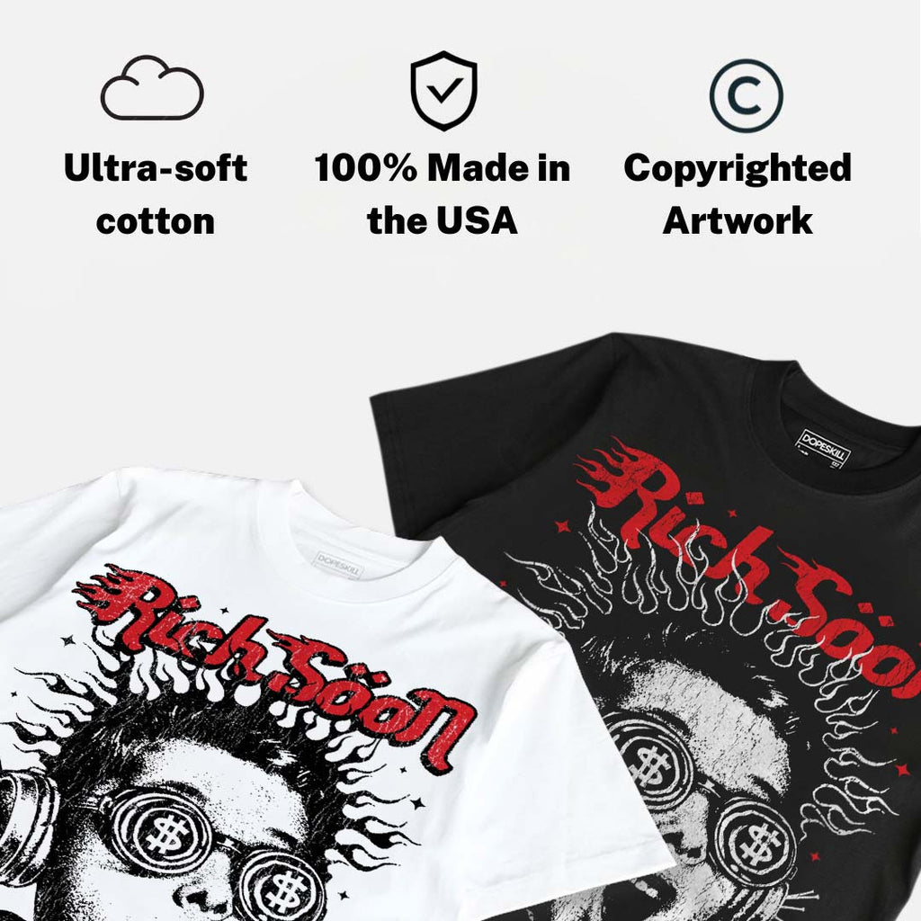 Space Jam 9s DopeSkill Oversize Print T-Shirt Rich Soon Graphic