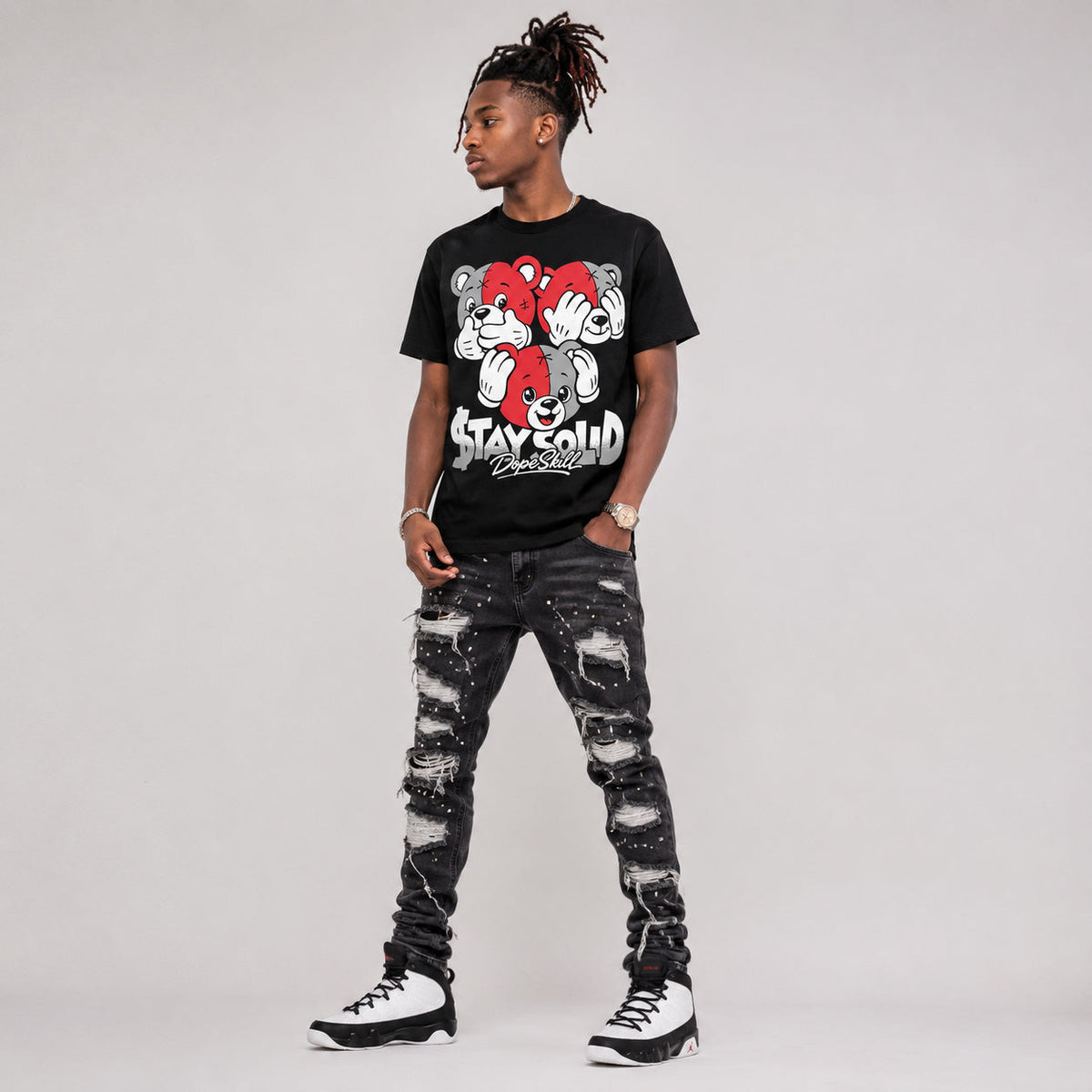 Space Jam 9s DopeSkill T-Shirt Stay Solid Graphic