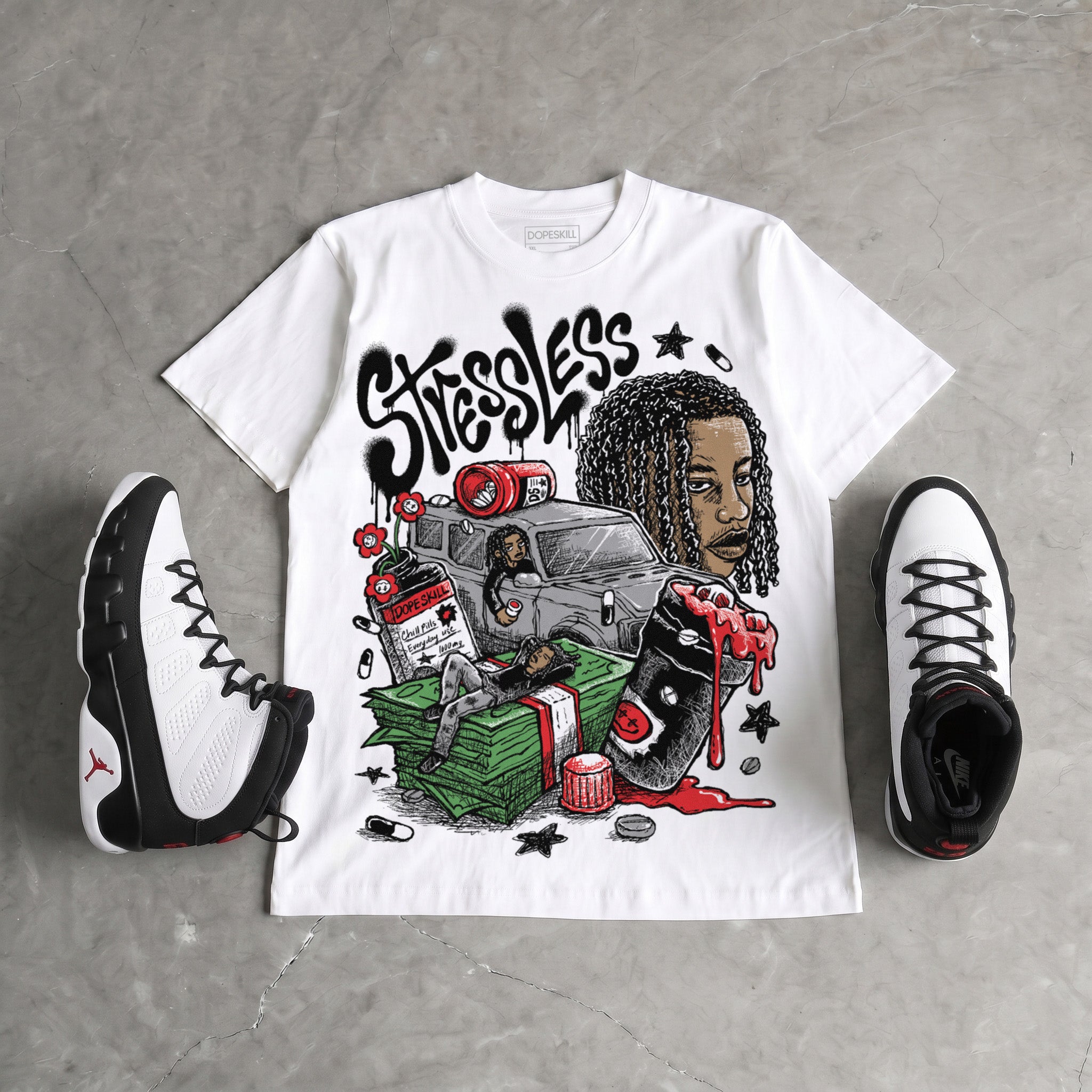 Space Jam 9s DopeSkill T-Shirt Stressless Graphic