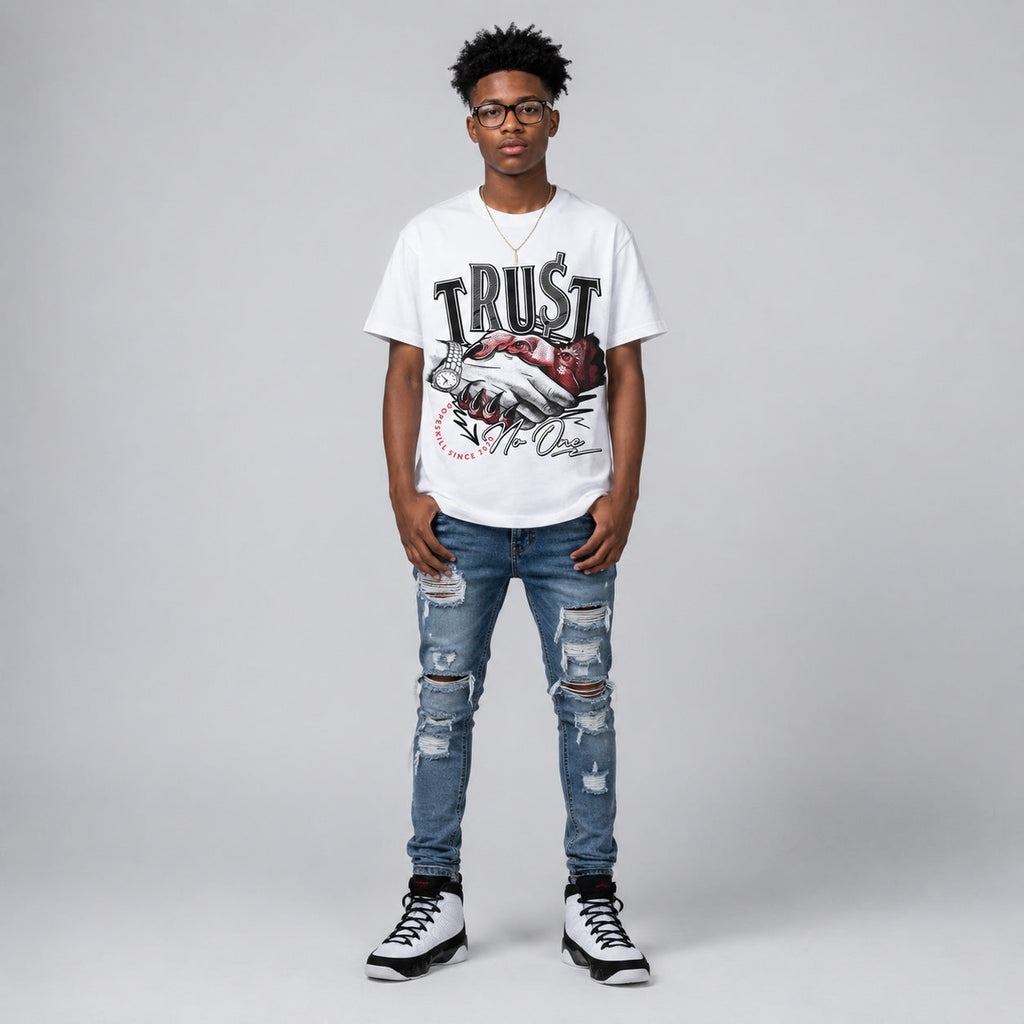 Space Jam 9s DopeSkill T-Shirt Trust No One Graphic