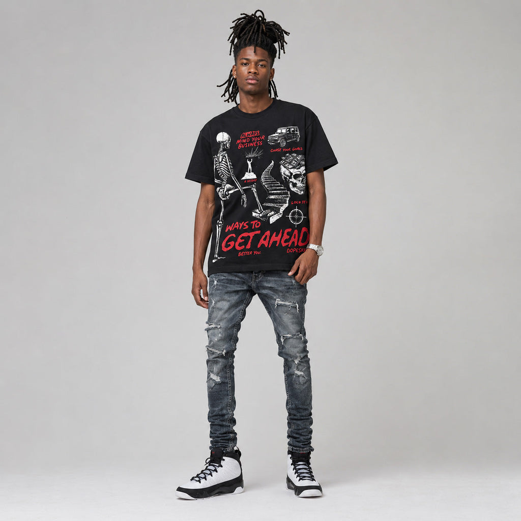 Space Jam 9s DopeSkill T-Shirt Ways To Get Ahead Graphic