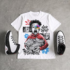 Space Jam 9s DopeSkill T-Shirt Work Hard Rise Above Graphic